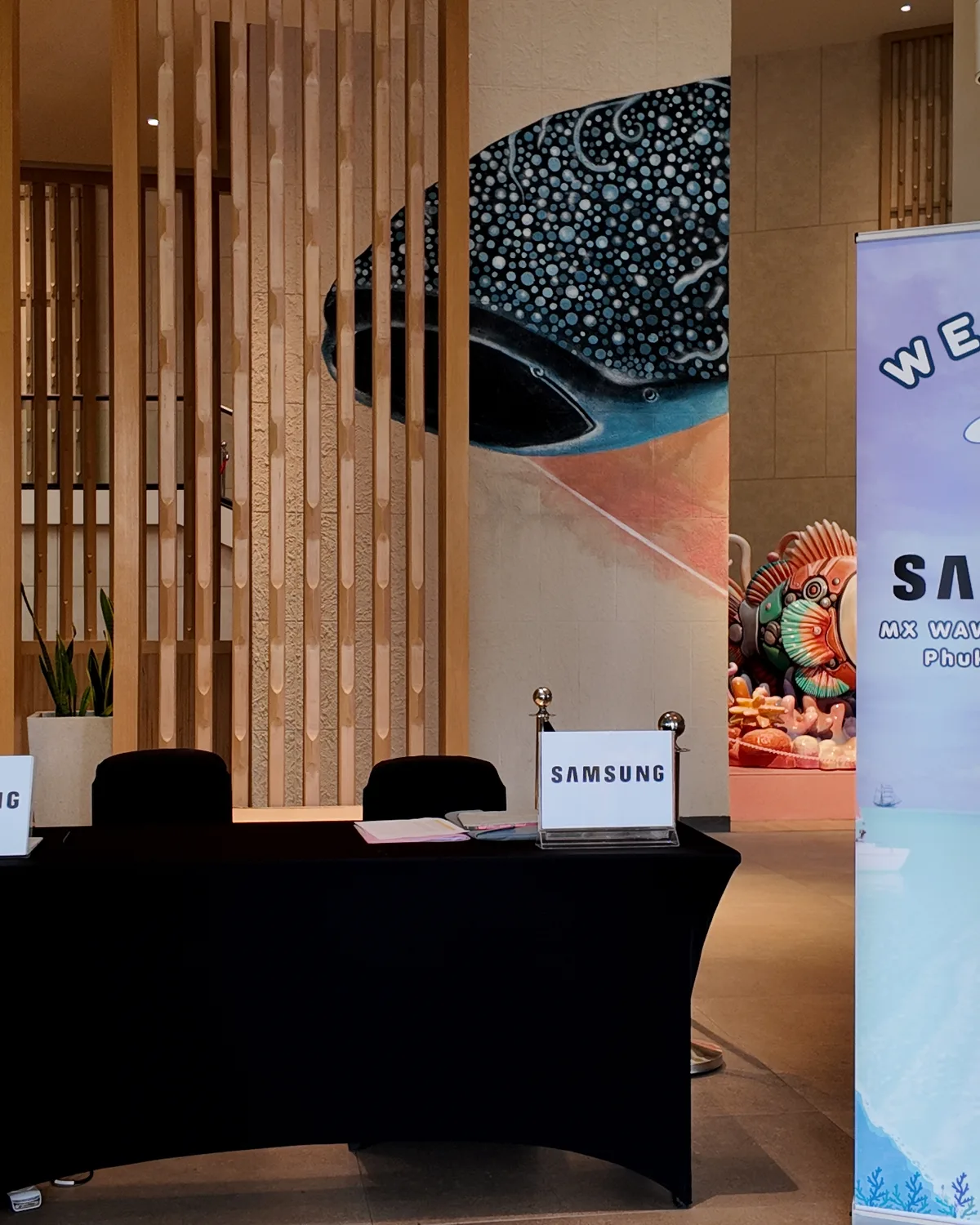 Incentive trip welcome desk in Phuket